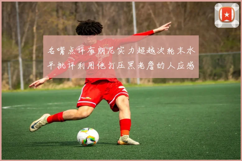 名嘴点评布朗尼实力超越次轮末水平批评利用他打压黑老詹的人应感羞愧