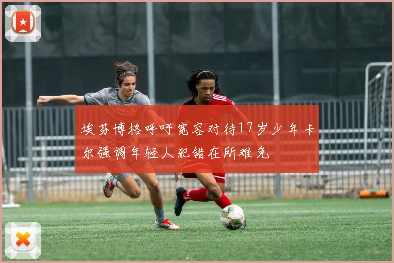埃芬博格呼吁宽容对待17岁少年卡尔强调年轻人犯错在所难免